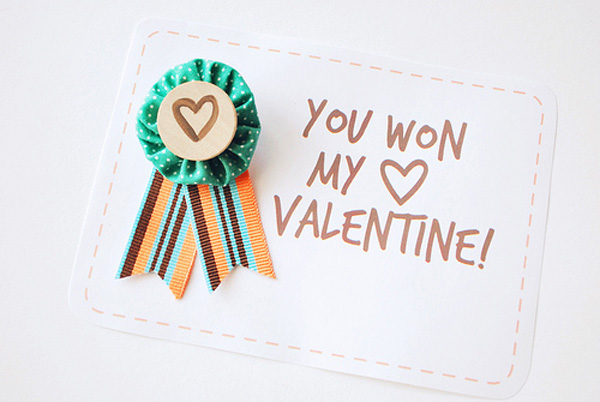 Homemade Valentine's Day cards by Wild Olive
