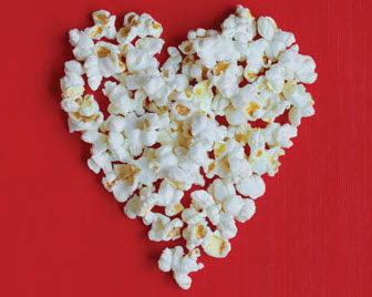heart-shaped popcorn
