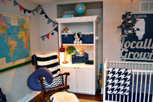 Preppy theme nursery