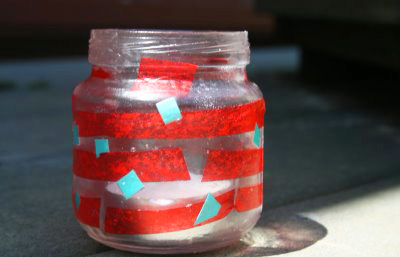 4th of July votive by Red Bird Crafts