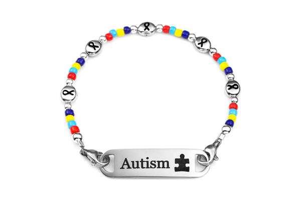 Autism awareness medical id bracelet