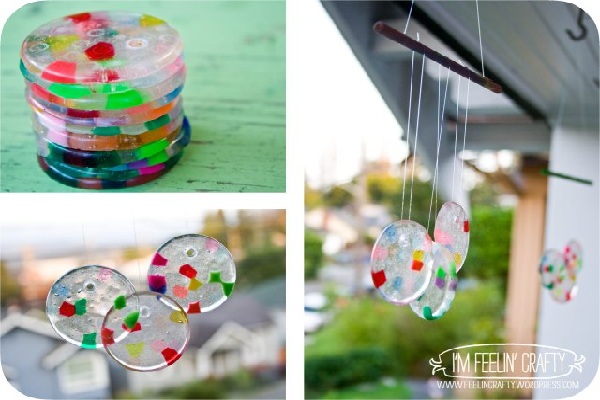 Melted bead wind chimes by I'm Feelin' Crafty