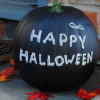 Chalkboard paint pumpkin