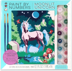 "Moonlit unicorn paint-by-number kit"