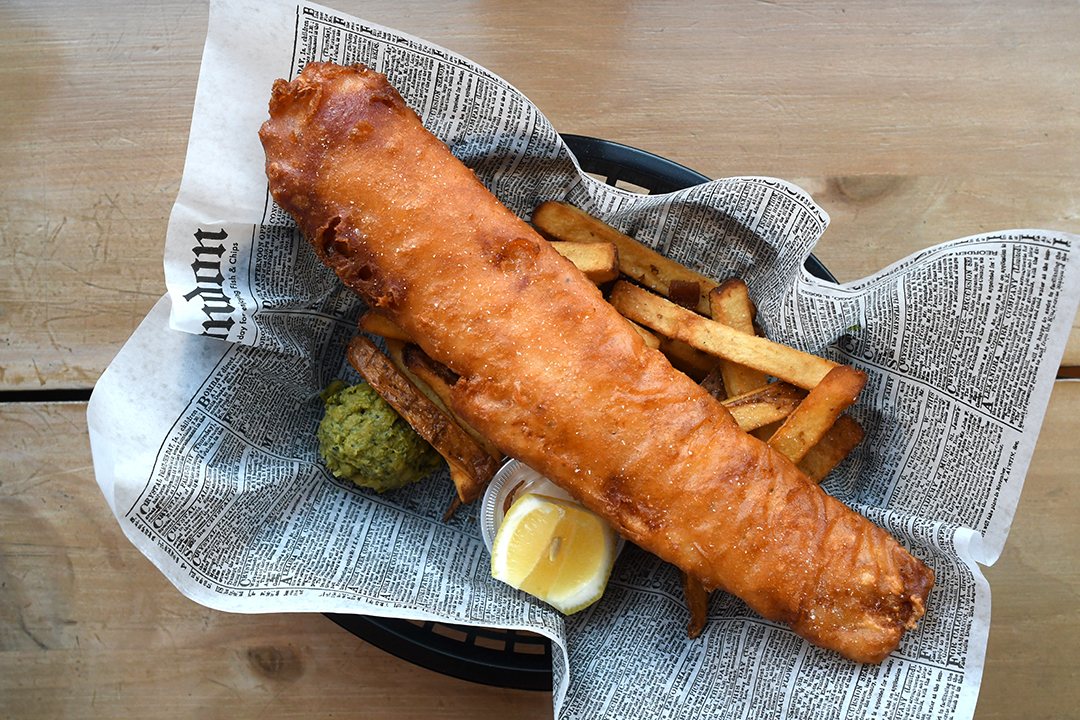 Your fish and chips lunch or dinner will be delicious from Proper Fish, a must visit hole in the wall stop during an easy family day trip by ferry to Bainbridge Island from Seattle