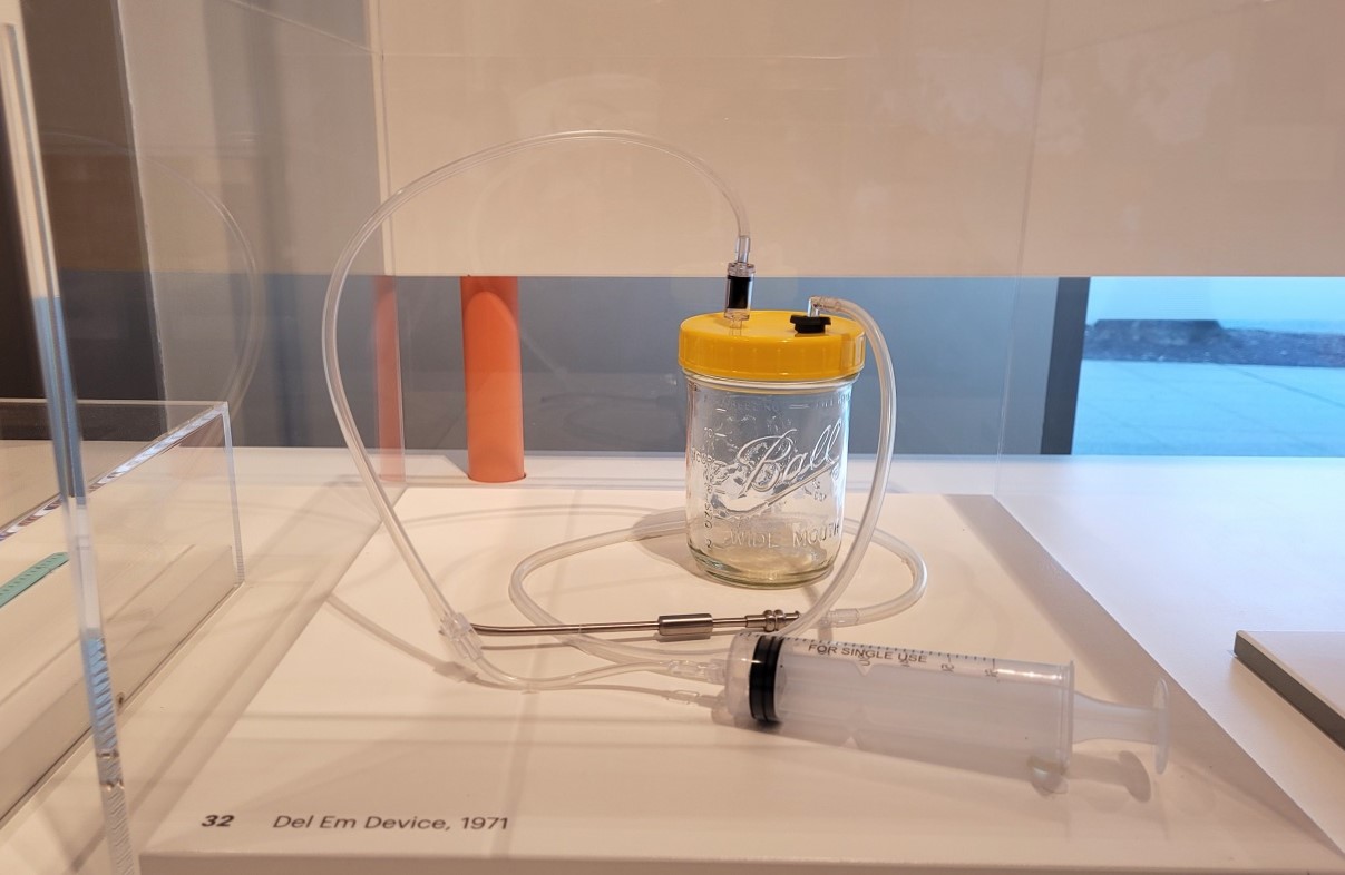 DIY del em abortion device on display at Gates Foundation Discovery Center Designing Motherhood exhibit