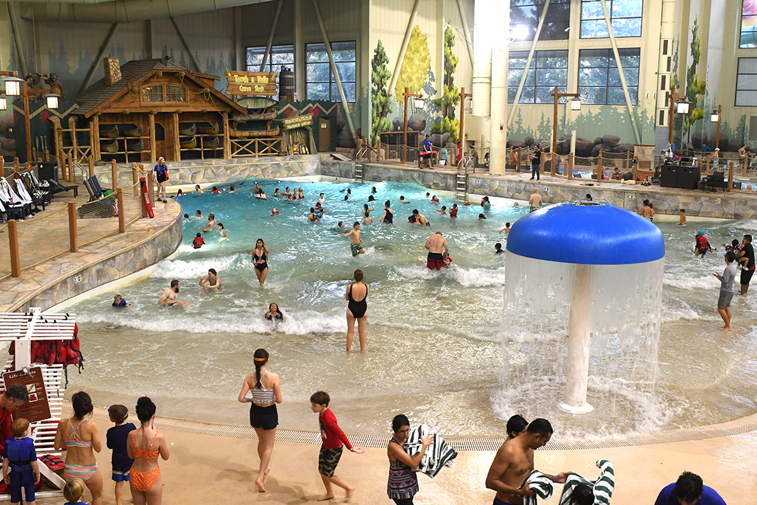 The wave pool at Great Wolf Lodge Seattle Pacific Northwest best tips for parents