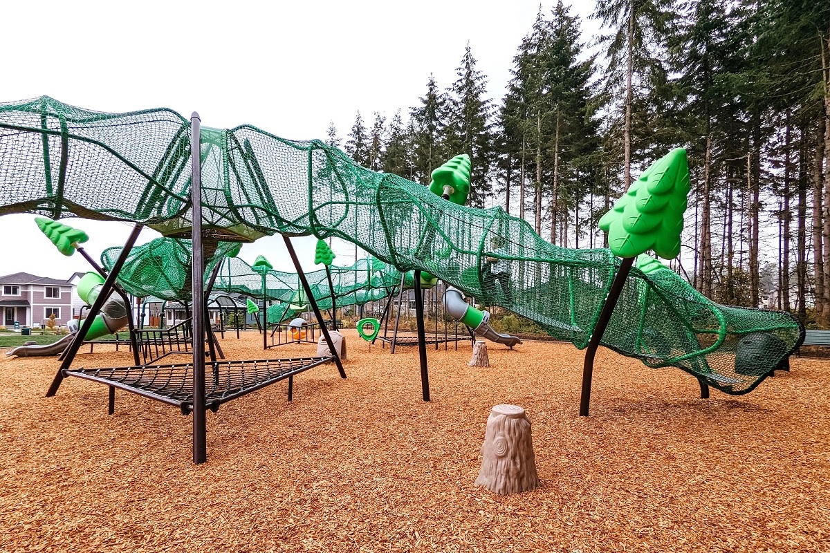 Hawks Landing playground at Tehaleh housing development in Bonny Lake, Wash., near Seattle fun for kids open to the public