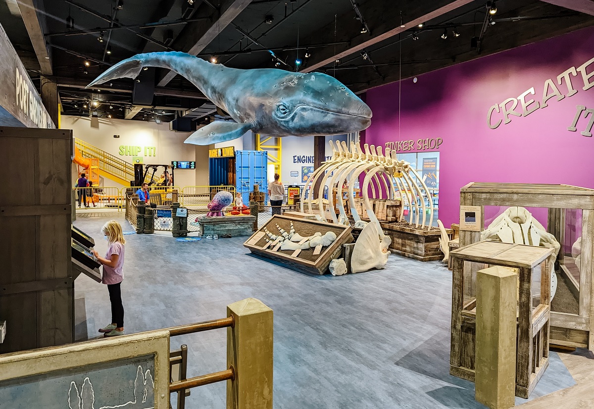 Another view of the Port Gardner Bay play area at Imagine Children's Museum in Everett