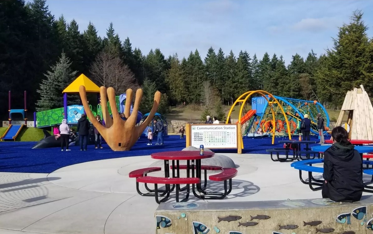 New JUMP Jefferson Universal Movement Playground in Chimacum, Washington, near Port Townsend