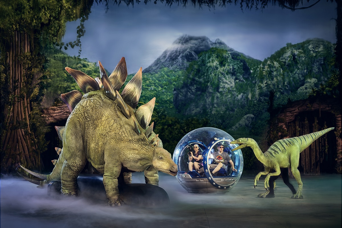 Stegosaurus in Jurassic World Live Tour Gyrosphere Valley