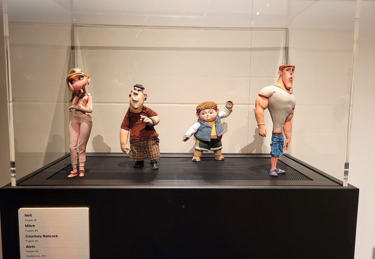 Puppets from the film ParaNorma on display at MoPOP in Seattle in the special exhibit Hidden Worlds: The Films of LAIKA