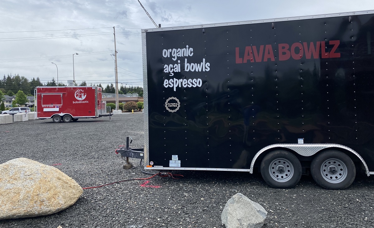 Lava Bowls food truck at the new Lacey Depot District play area and food truck plaza