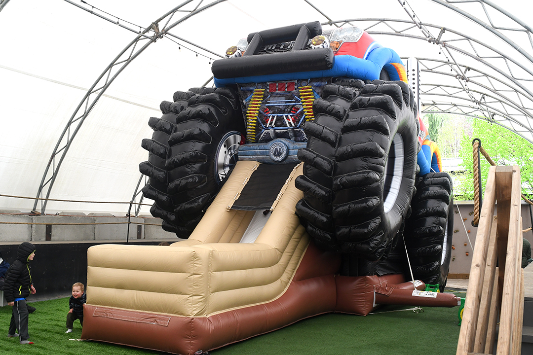 New monster truck inflatable at Remlinger Farms Fun Park