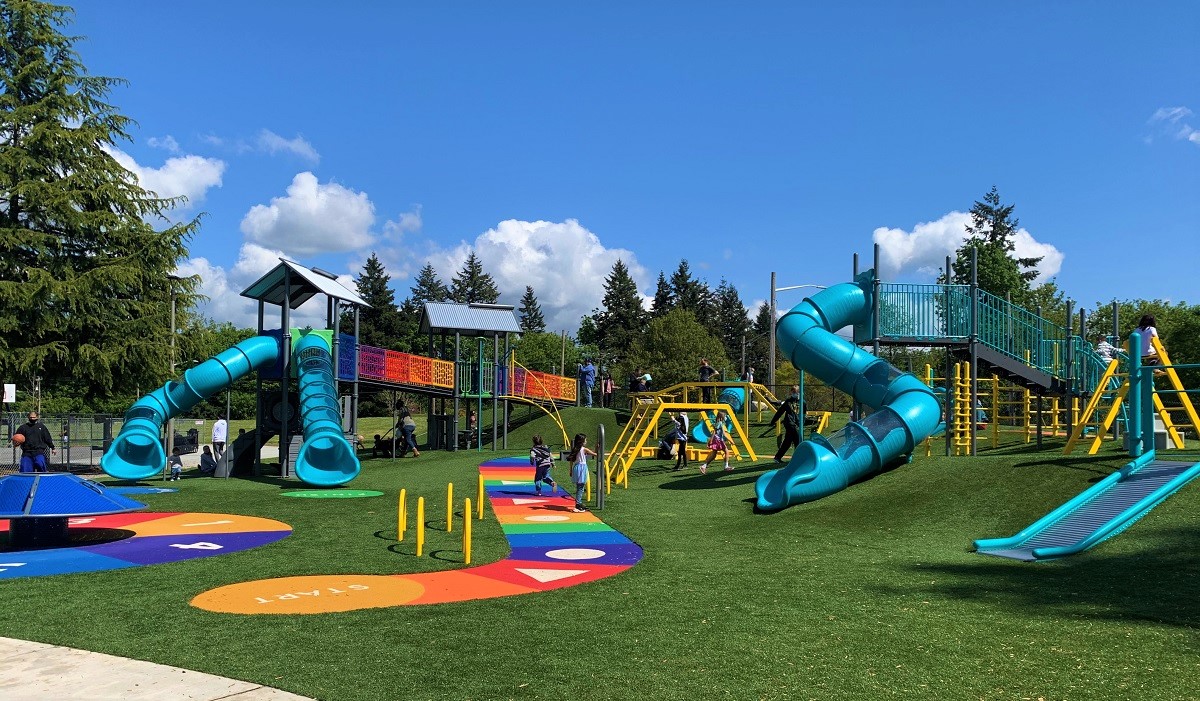 Colorful West Fenwick Park in Kent suits young climbers who want to practice their skills best outings for preschoolers