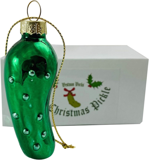 "Christmas pickle ornament"