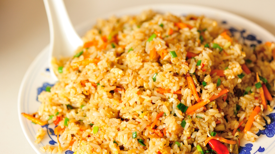 "Fried rice easy pantry meal"
