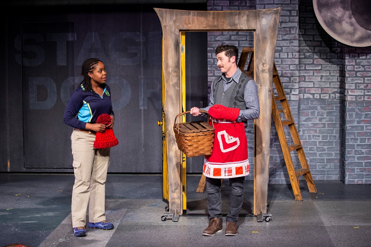 Actors Claudine Mboligikpelani Nako and Conner Neddersen perform in SCT’s “Red Riding Hood.” Credit: Angela Sterling