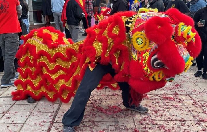 A liondance lunar new year celebration in Tacoma near Seattle