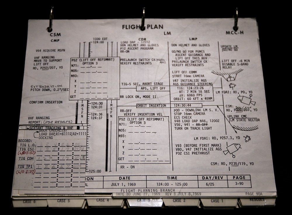 Apollo-11-flight-plan-destination-moon-museum-of-flight