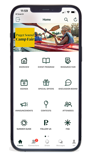 Camp Fair App Homepage