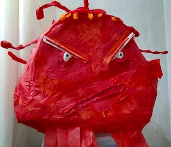 coronavirus pinata for Halloween 2020