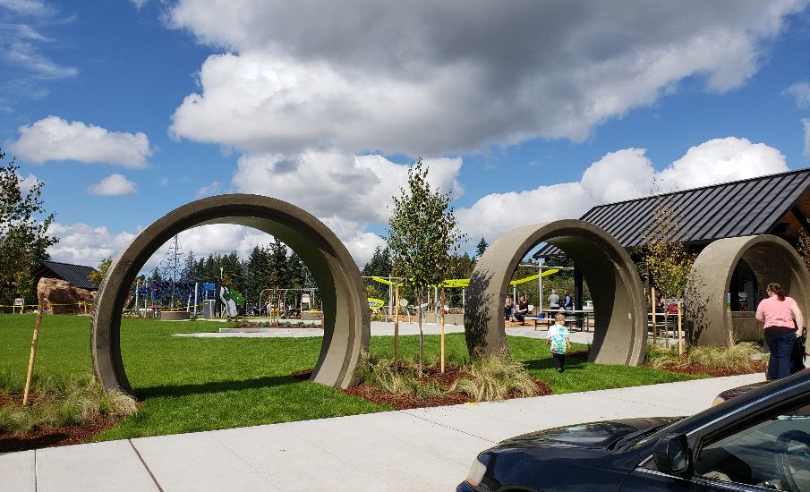 Covington Community Park new playground entrance