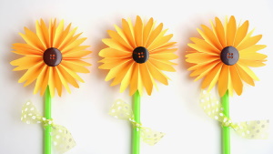 Paper-sunflowers