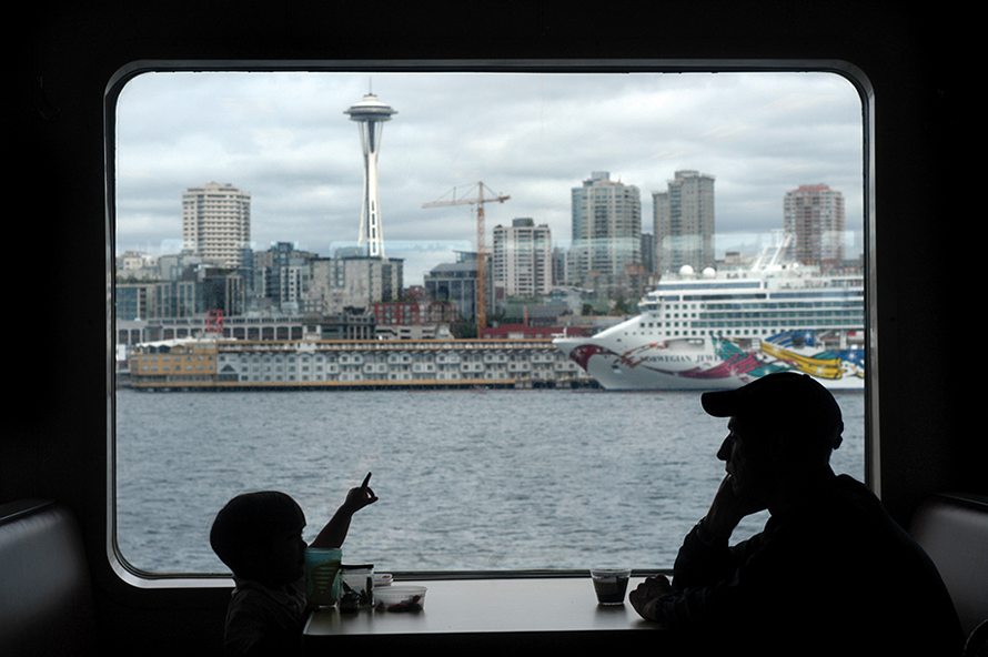 riding the ferry