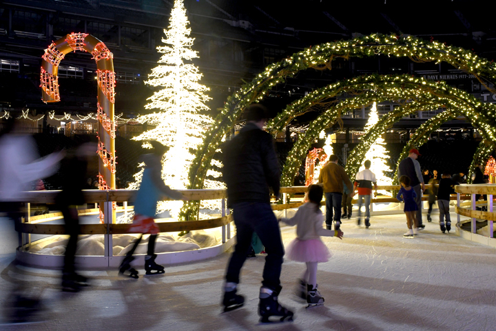 Enchant Christmas for families ice skating
