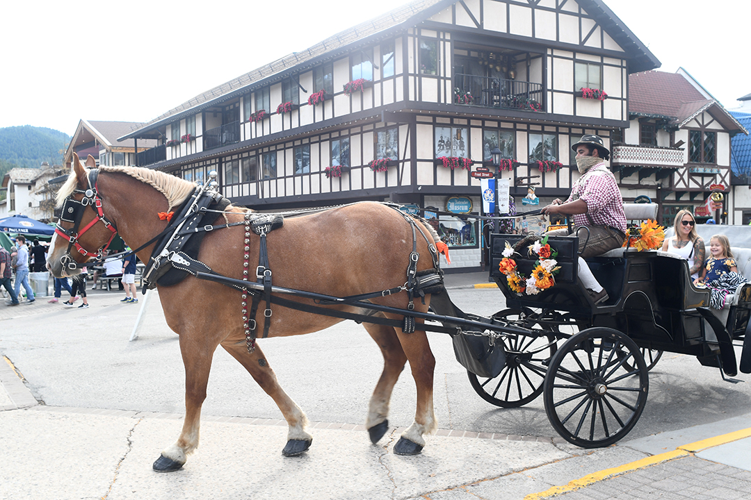 carriage ride in downtown Leavenworth credit JiaYing Grygiel