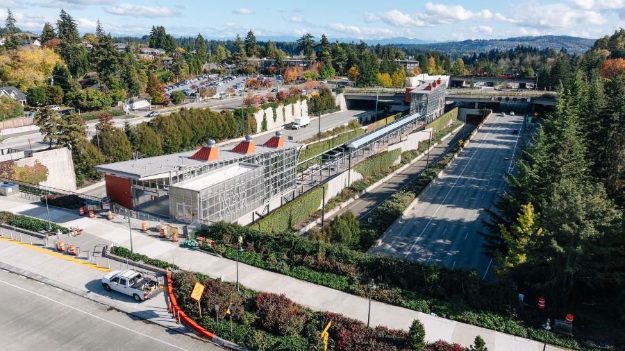 Image of new mercer island station