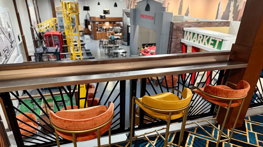 Nick's Magnificent indoor playground issaquah upstairs seating