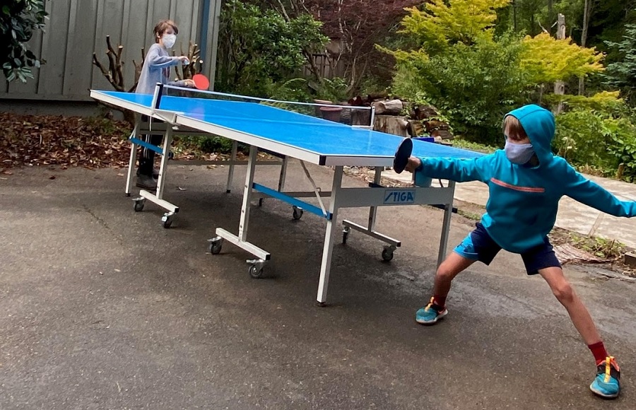 ping pong table for the driveway getting kids outdoors and why it matters