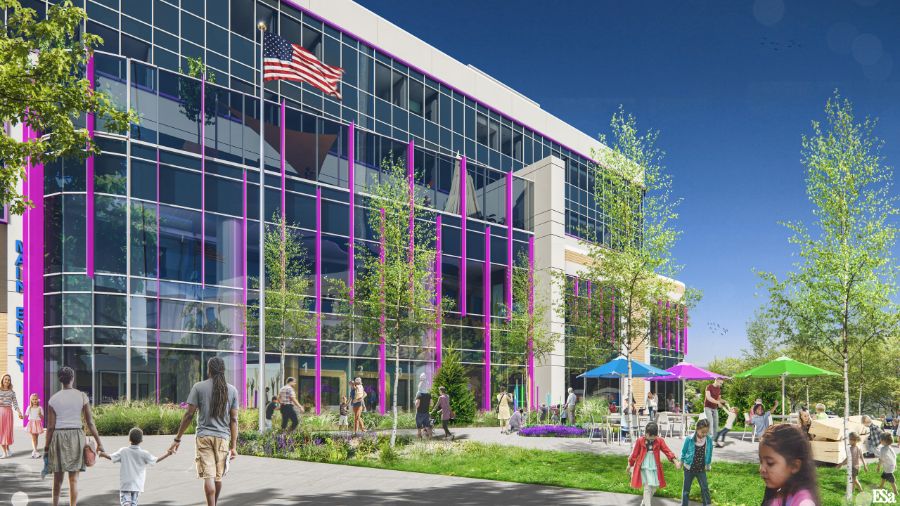 Rendering of the new Mary Bridge Children’s Hospital exterior
