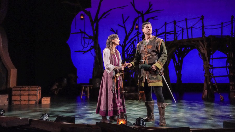 Maid Marian and Robin Hood onstage during SCT's production