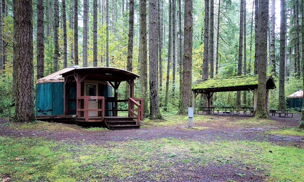best-yurts-washington-oregon-families-Seaquest-state-park