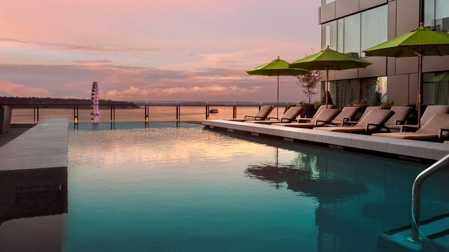 view of the four seasons seattle pool