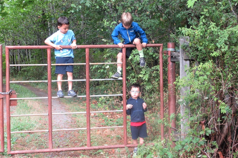 Gated entrance to uplands area of Shadow Lake