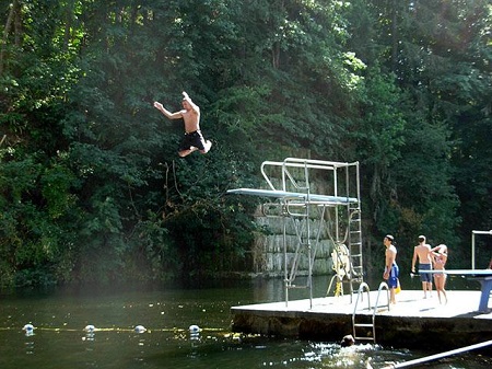 tenino quarry pool diving board