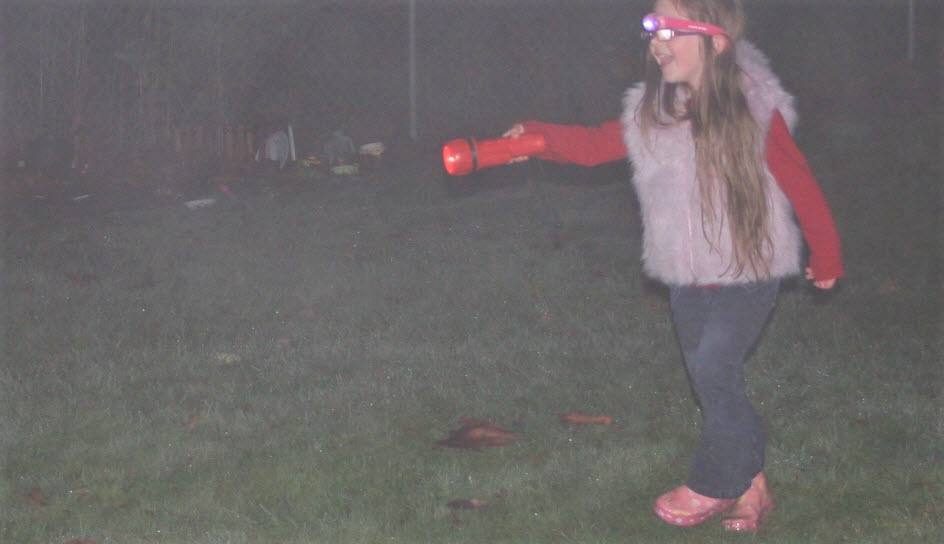 playing outside after dark