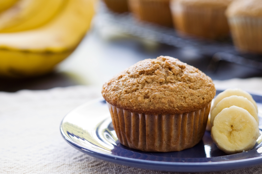 banana protein muffins