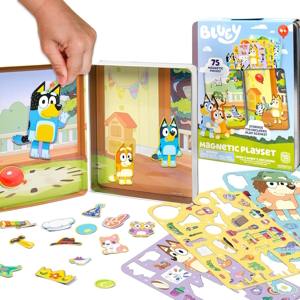 Bluey magnetic play set for car travel