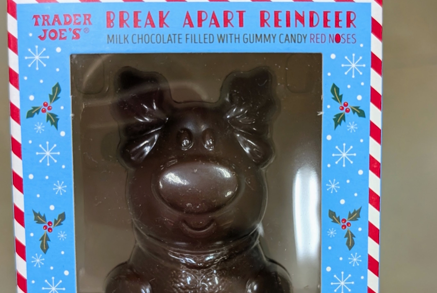 Break-Apart Chocolate Reindeer from Trader Joe's