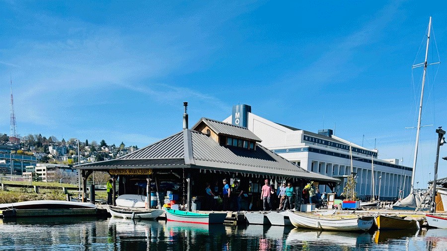The Livery with rentable boats on South Lake Union