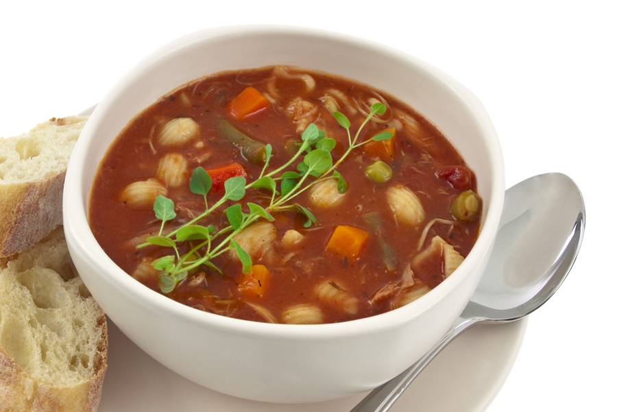 Chicken minestrone soup