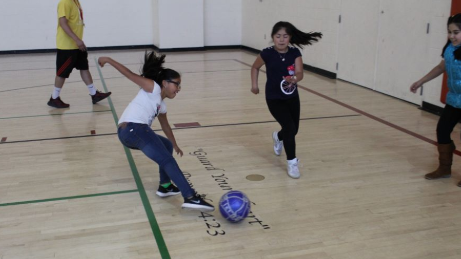 kids playing at a community center
