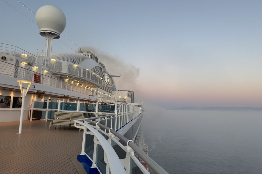 cruise ship heading to Alaska