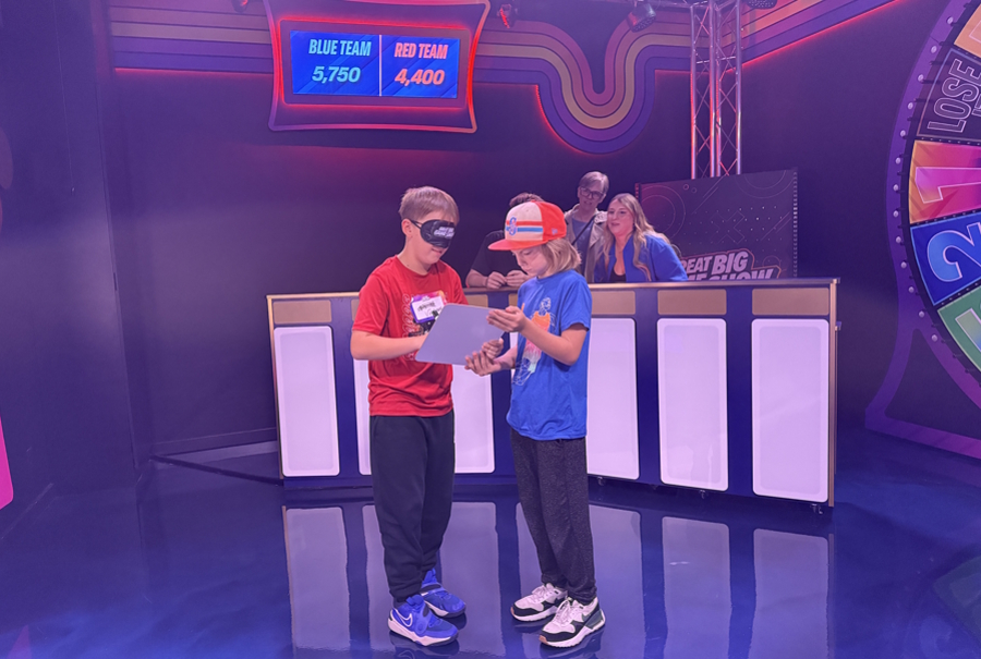 blindfolder drawing at the Great Big Game Show