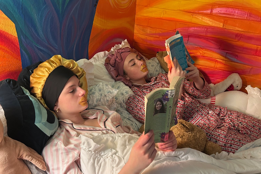 girls reading The Amazing Generation